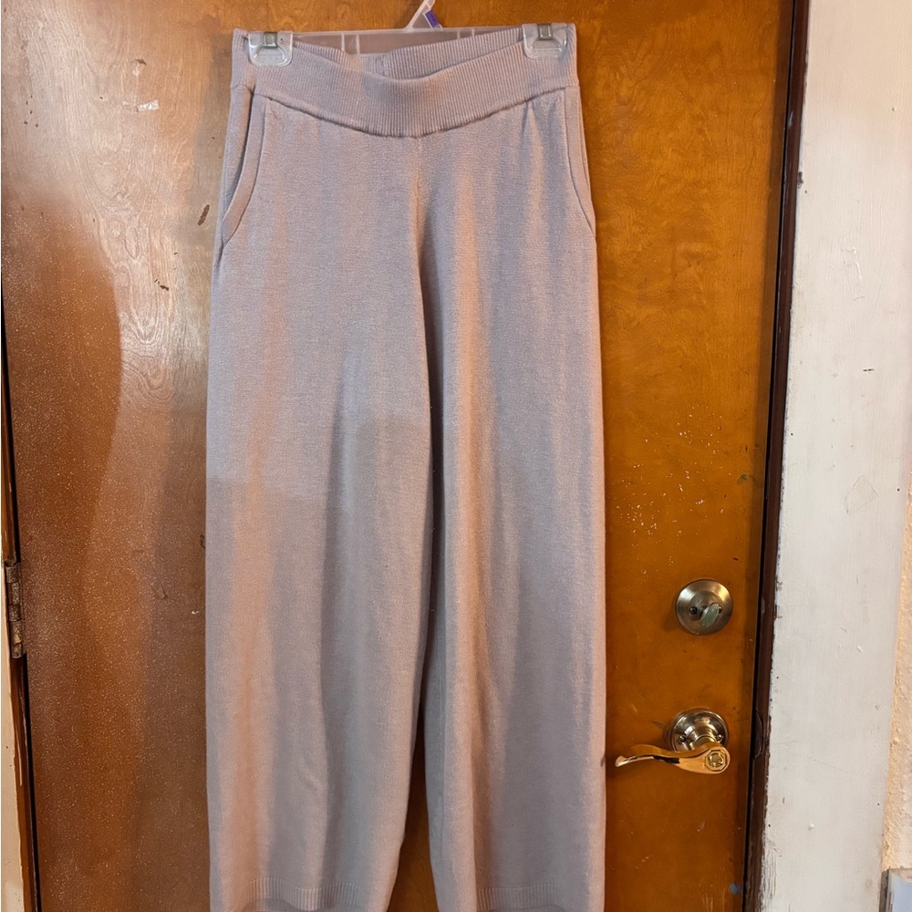 Soma sweater pants. Small. Taupe. - Picture 3 of 7
